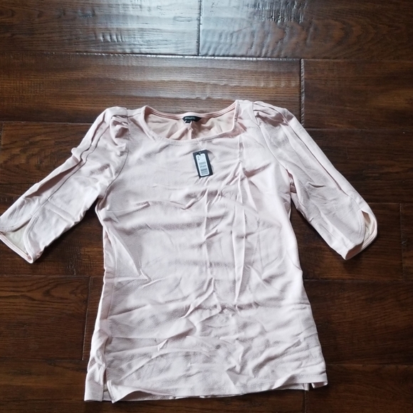 RW & Co. Pink Dress Shirt 3/4 Sleeve - Picture 1 of 3